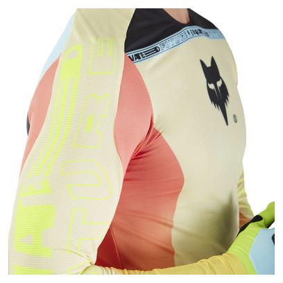 Maillot Manches Longues Fox Flexair Elevated Jaune Homme
