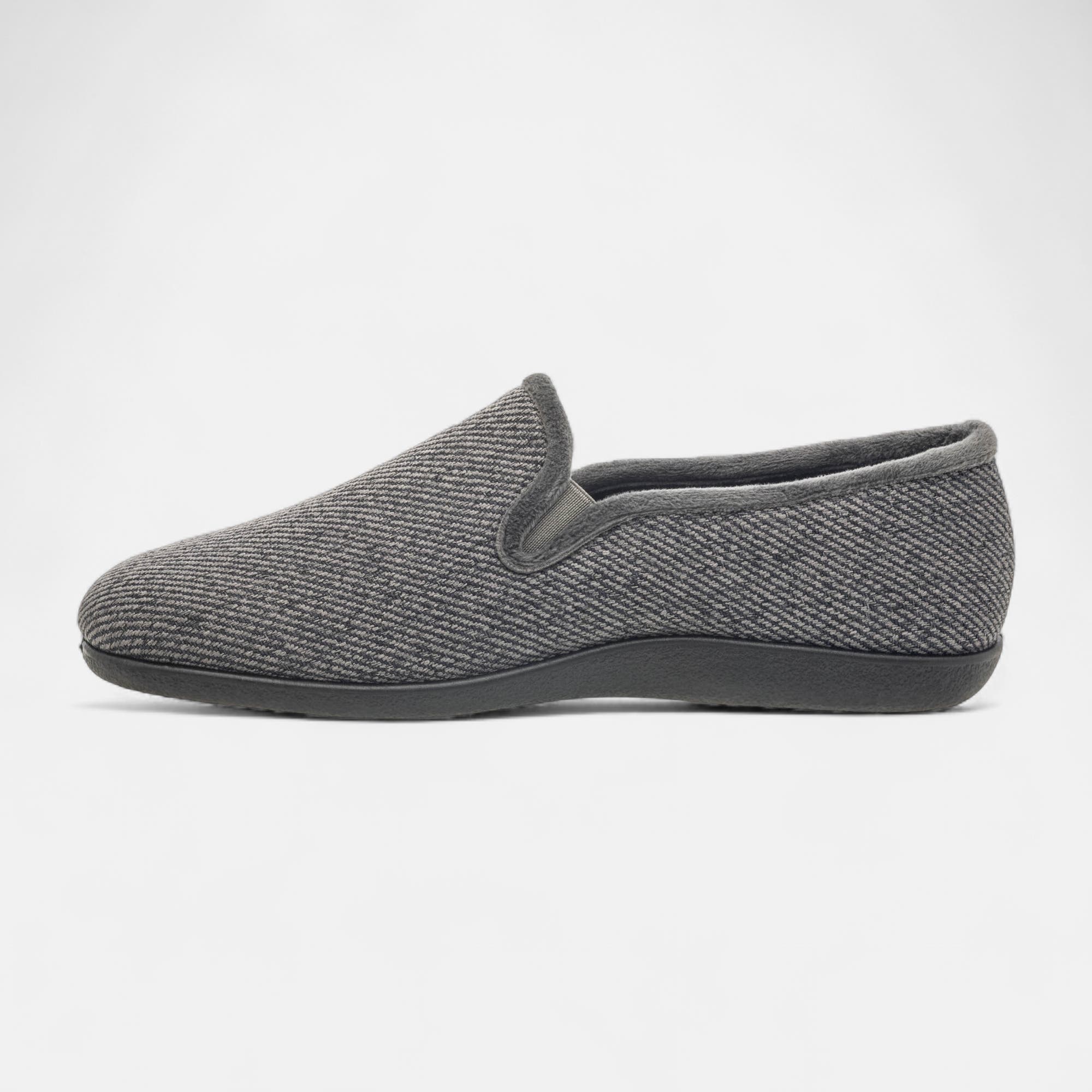 Pantoufles pieds sensibles Homme gris