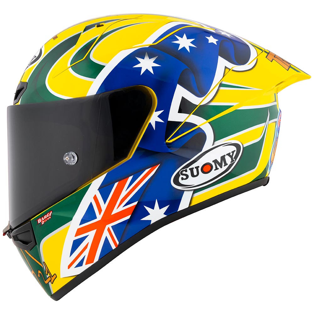Suomy - Casque S1-XR GP Troy Bayliss Replica 2005 Jaune / Bleu / Vert