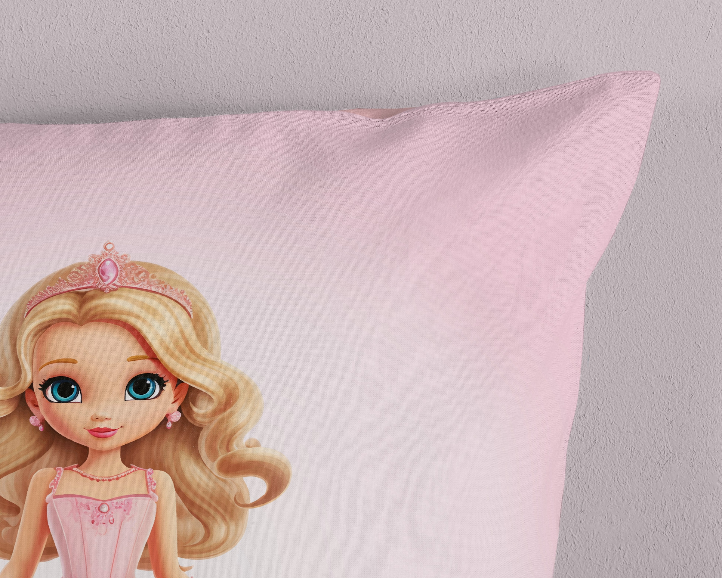 PURE luxury collection Kinderbettwäsche »Bellas« 2 Stk. tlg. Mikrofaser, 135x200, 2 Teilig, Wendeoptik, Kind, Mädchen, Prinzessin