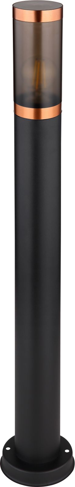 Außenleuchte - schwarz-kupferfarben - 80 cm