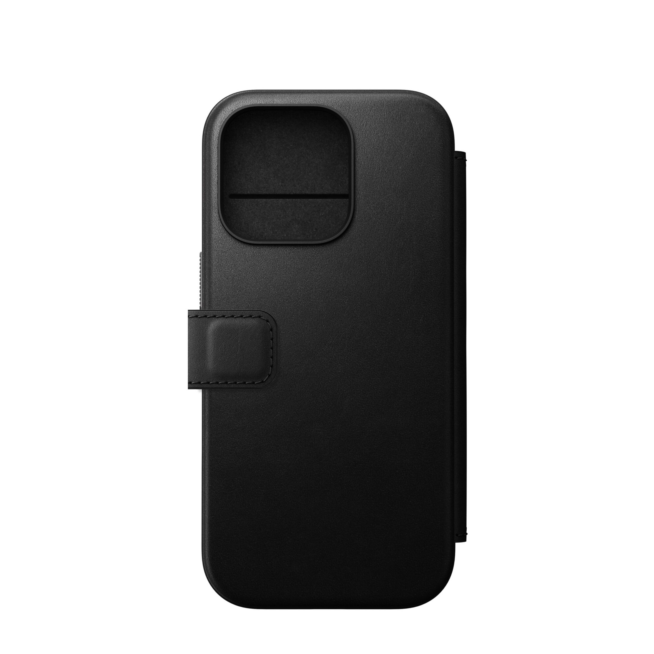 iPhone 16 Pro Max MagSafe Echtleder Tasche Modern Leather Folio (NM01675785) - Schwarz