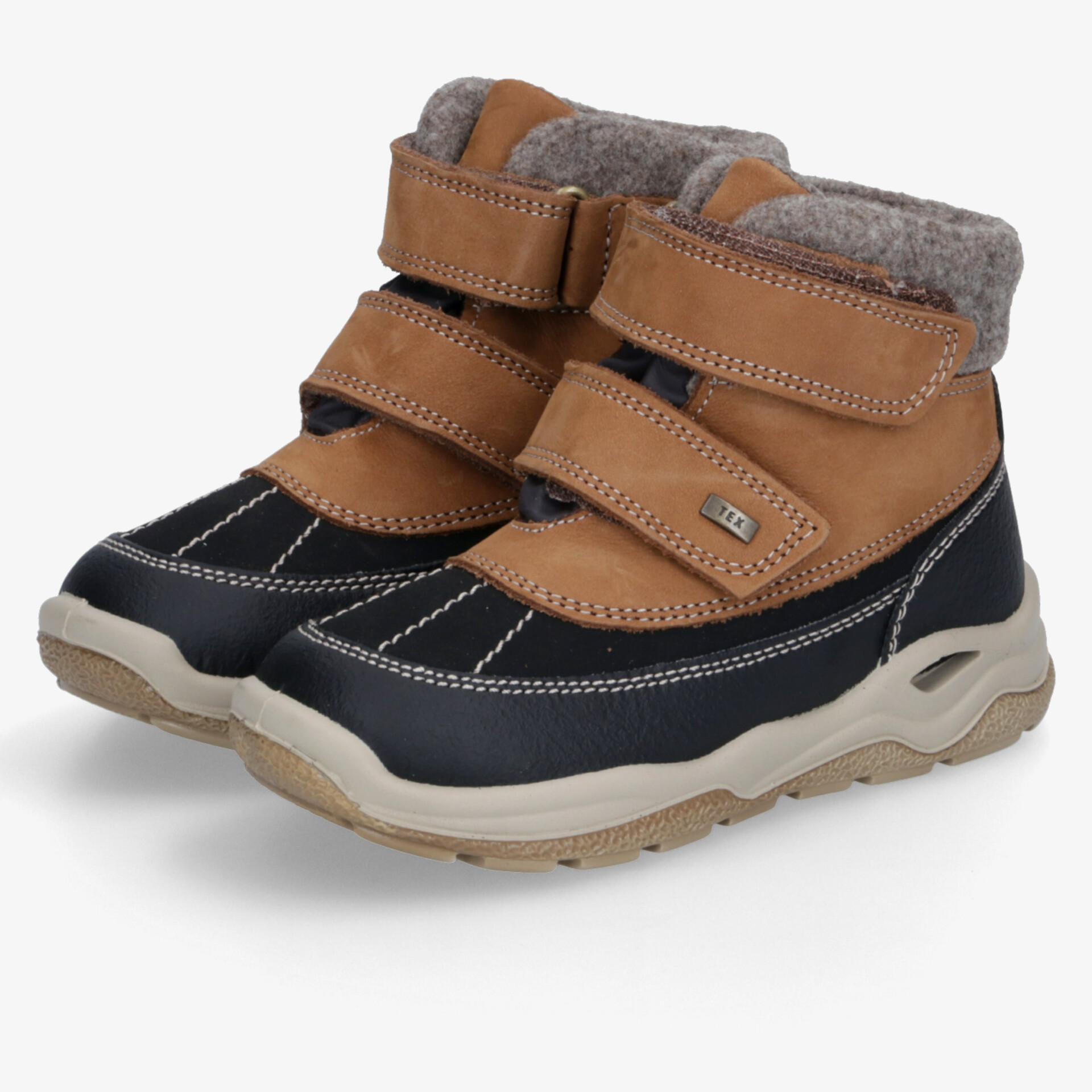 IMAC Kinder Klettstiefel braun
