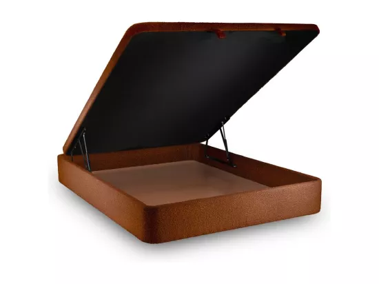 Sommier Coffre Bouclette Terracotta 140x200 H39cm