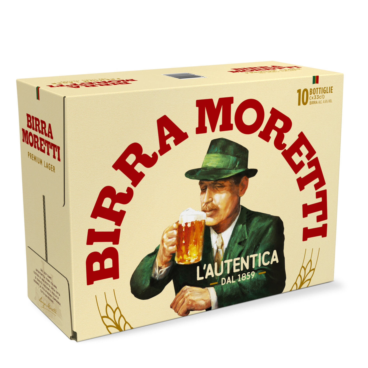 Birra Moretti L'Autentica Lager 10x33cl -330cl