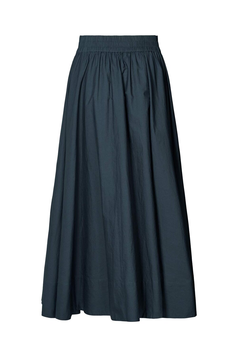 Rabens Saloner  Rita Poplin lang nederdel - Dark navy