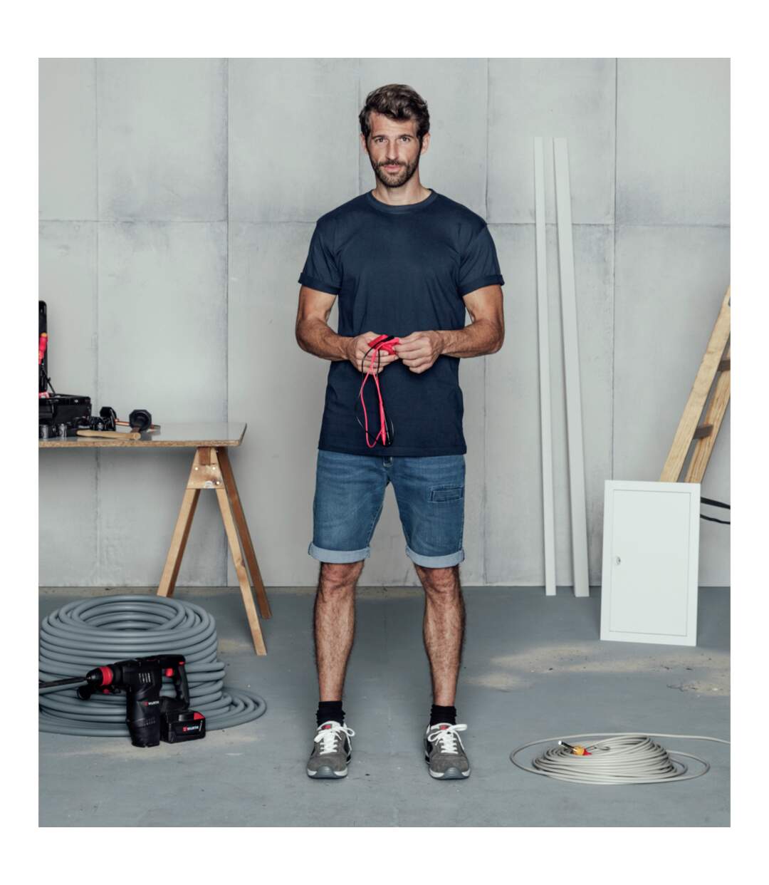 Tee-shirt de travail Job+ Würth MODYF marine