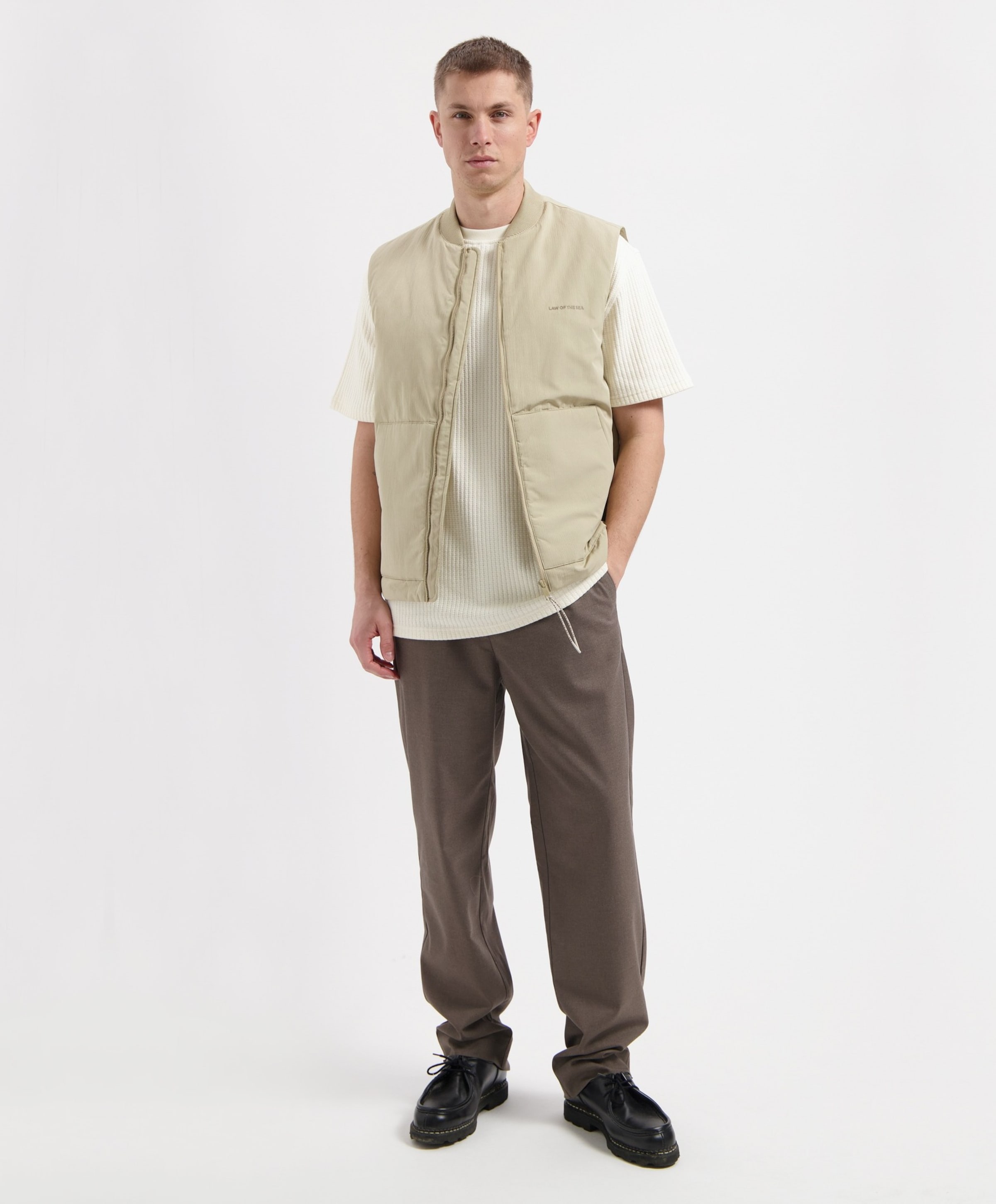 Law of the Sea Heren bodywarmer beige
