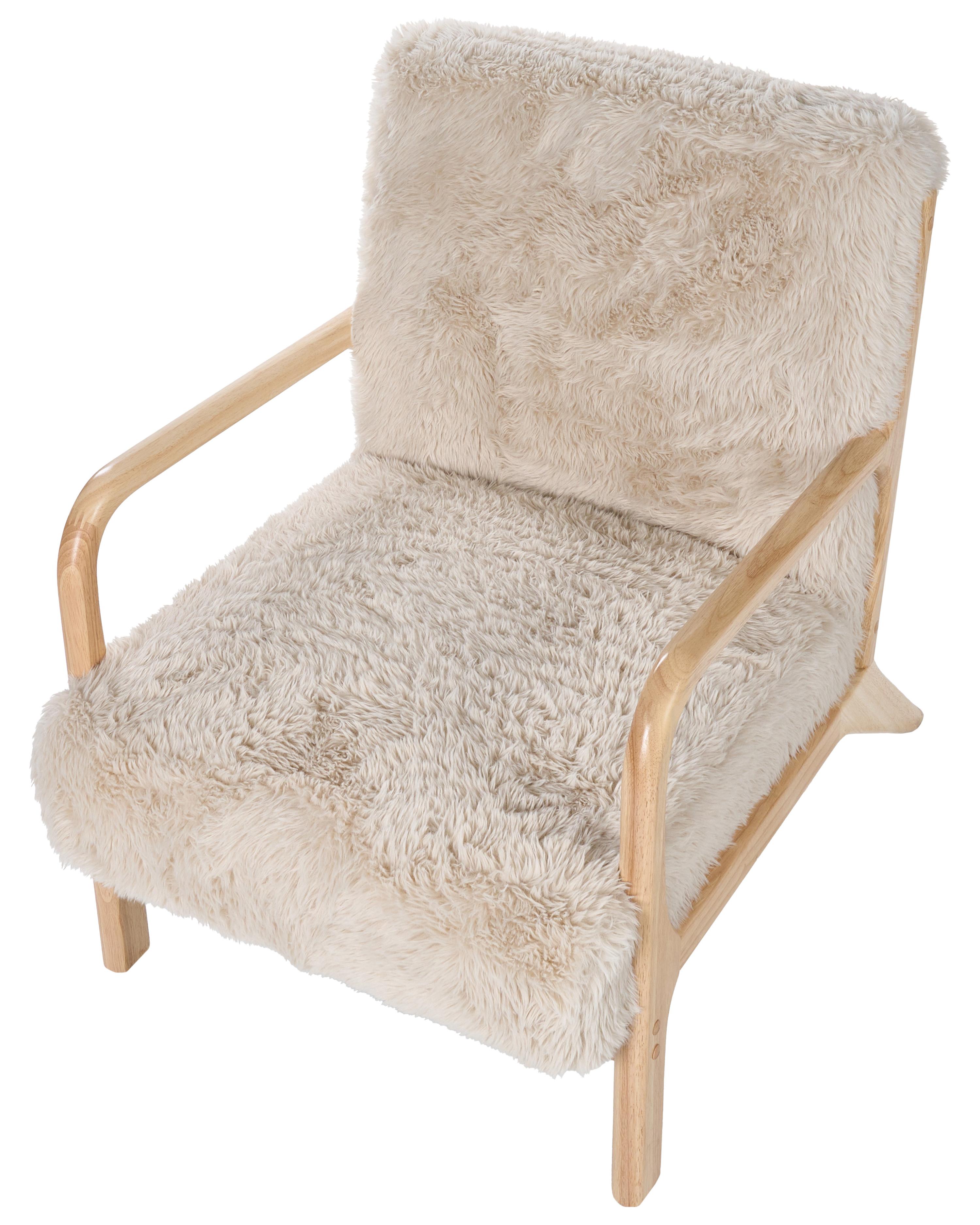 Fauteuil SKOVDE Nepbont Lichtbeige