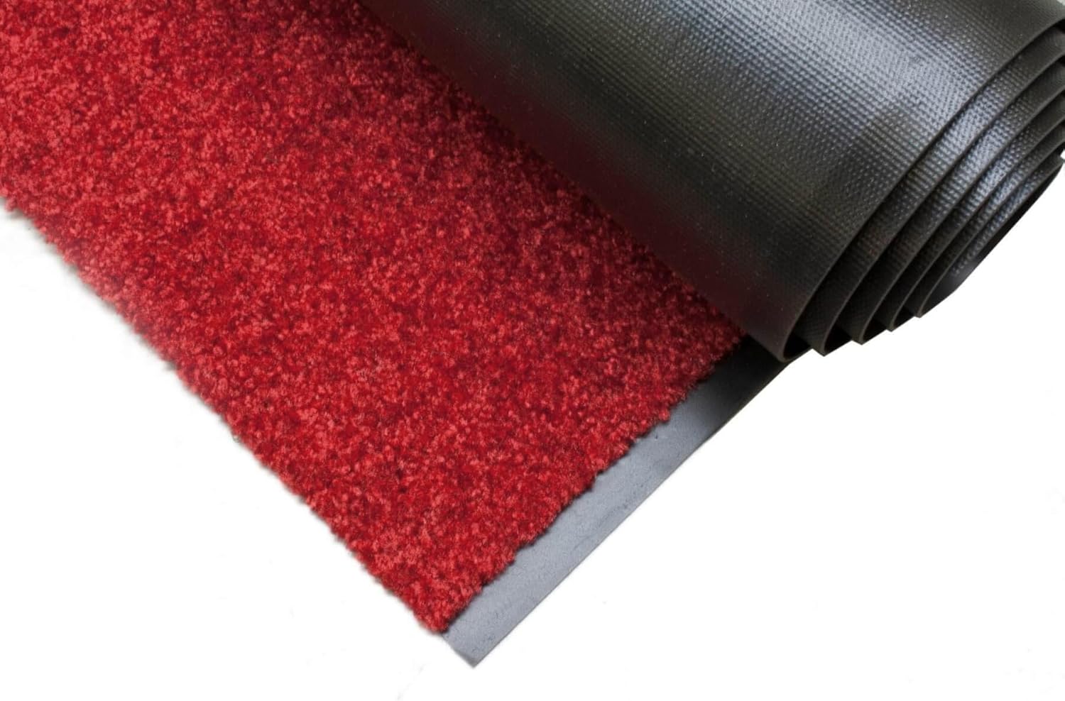 Primaflor Sauberlauf nach Maß - CLEAN, Rot, 90 x 300 cm, Rutschfester Schmutzfangläufer Meterware, Robuster Küchenläufer, Zuschneidbarer Teppichläufer, Eingangsmatte für Flur und Windfang
