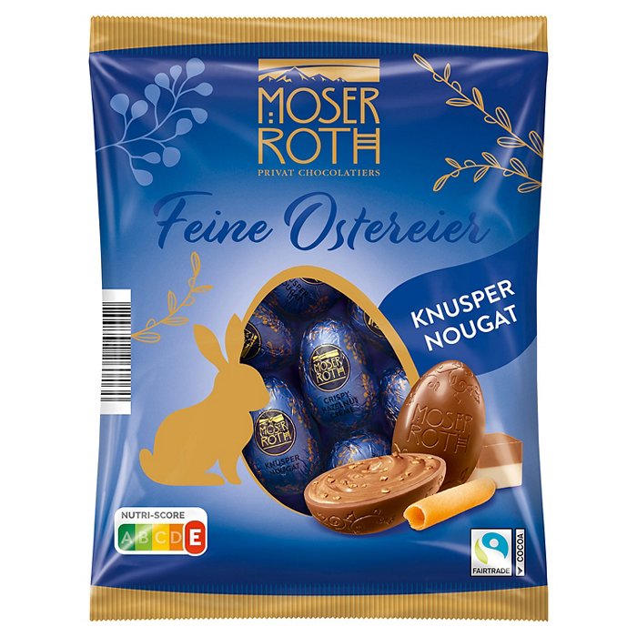MOSER ROTH Premium-Ostereier 150 g, Knusper-Nougat