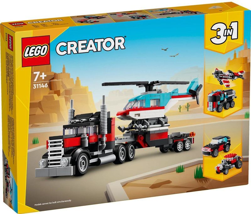 LEGO Creator 3in1 Truck met helikopter - 31146