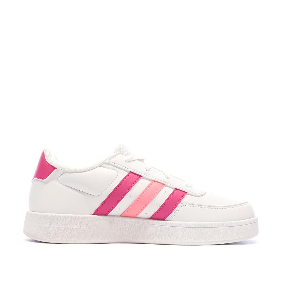 Adidas Baskets Blanches/Roses Fille Adidas Breaknet 2.0