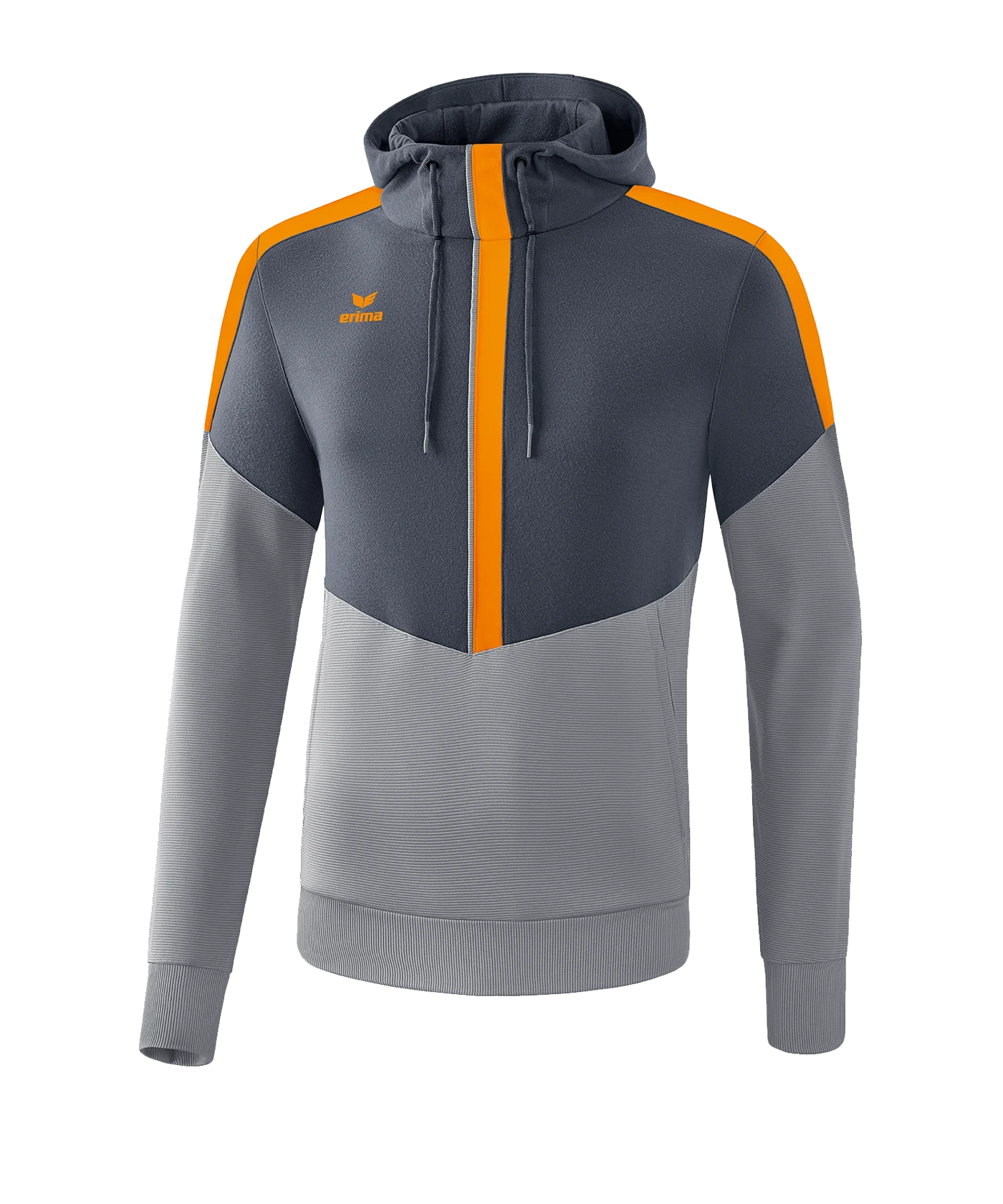 Erima Squad Hoody Kids Grau Orange