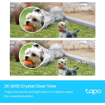TP-Link Tapo TC420S1 beveiligingscamera voor buiten 2K QHD met batterij