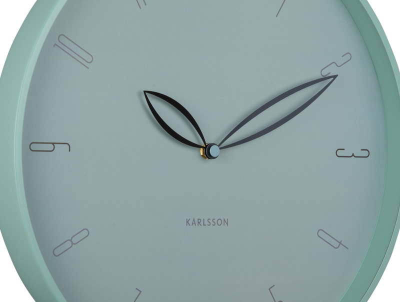 Wall Clock Petals KA6012BL Misty blue