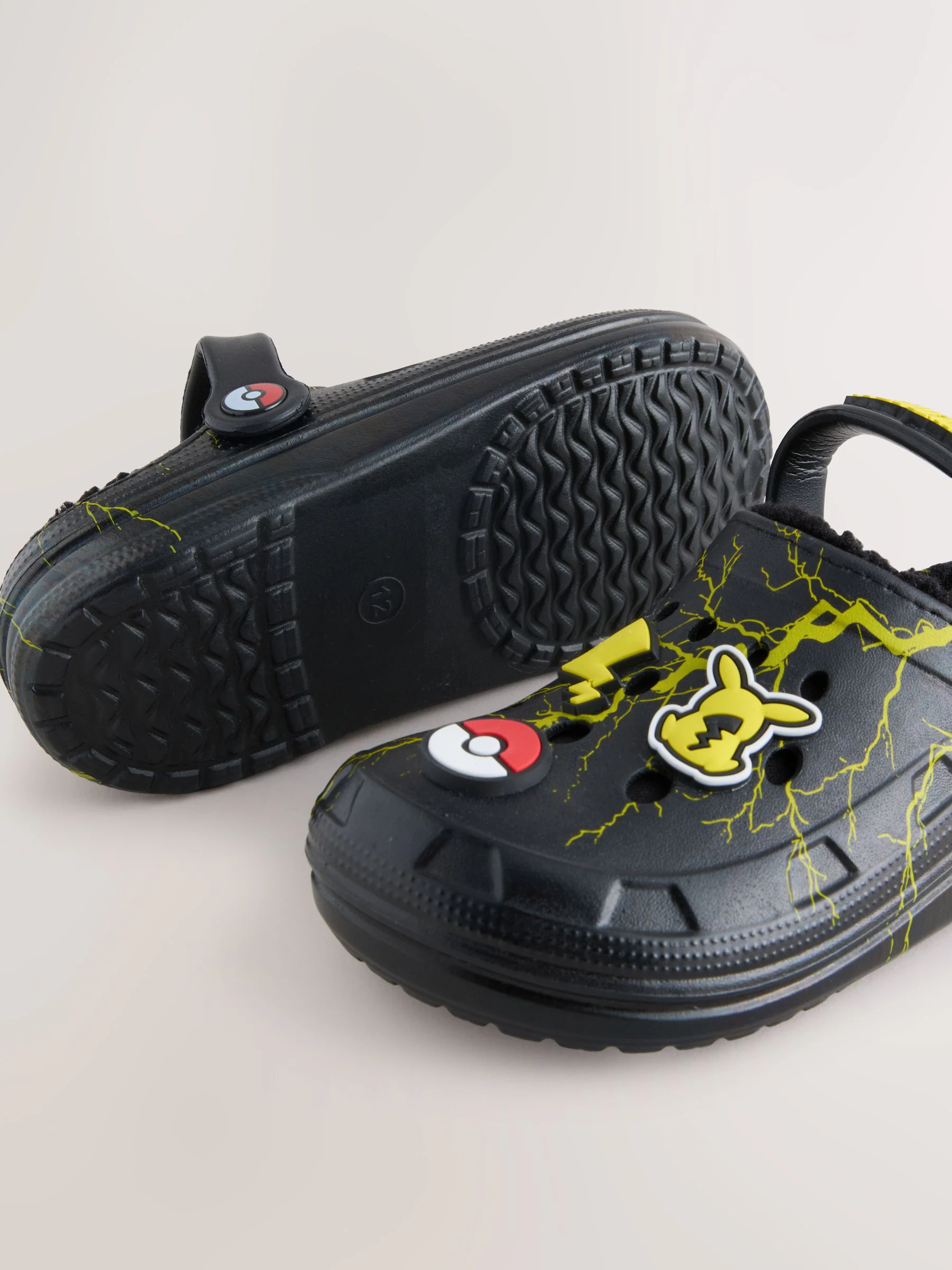 Zwart - Pokemon Warm Lined Slipper Clogs