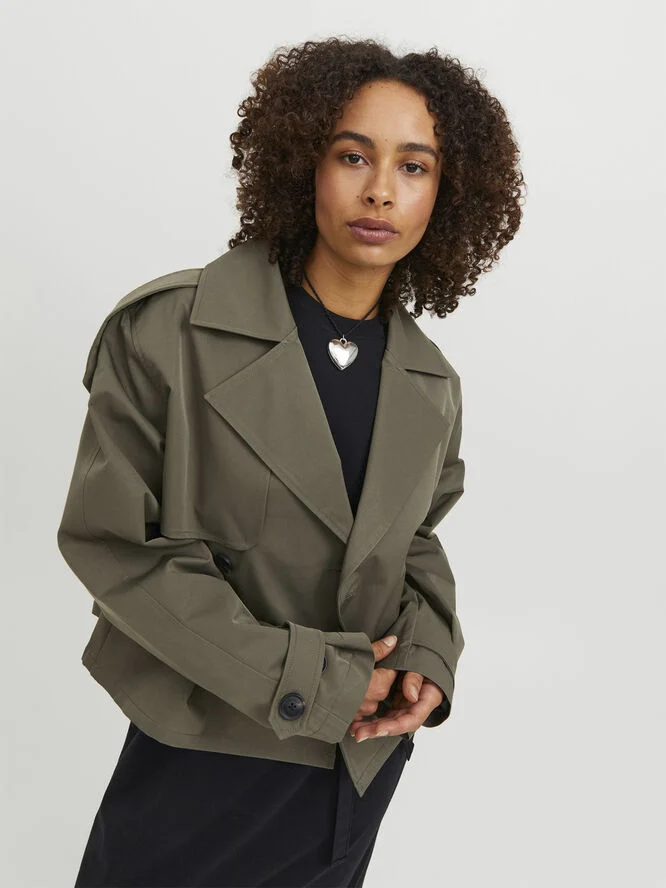 JJXX JXCARLIE SHORT TRENCHCOAT OTW SN Dusty olive