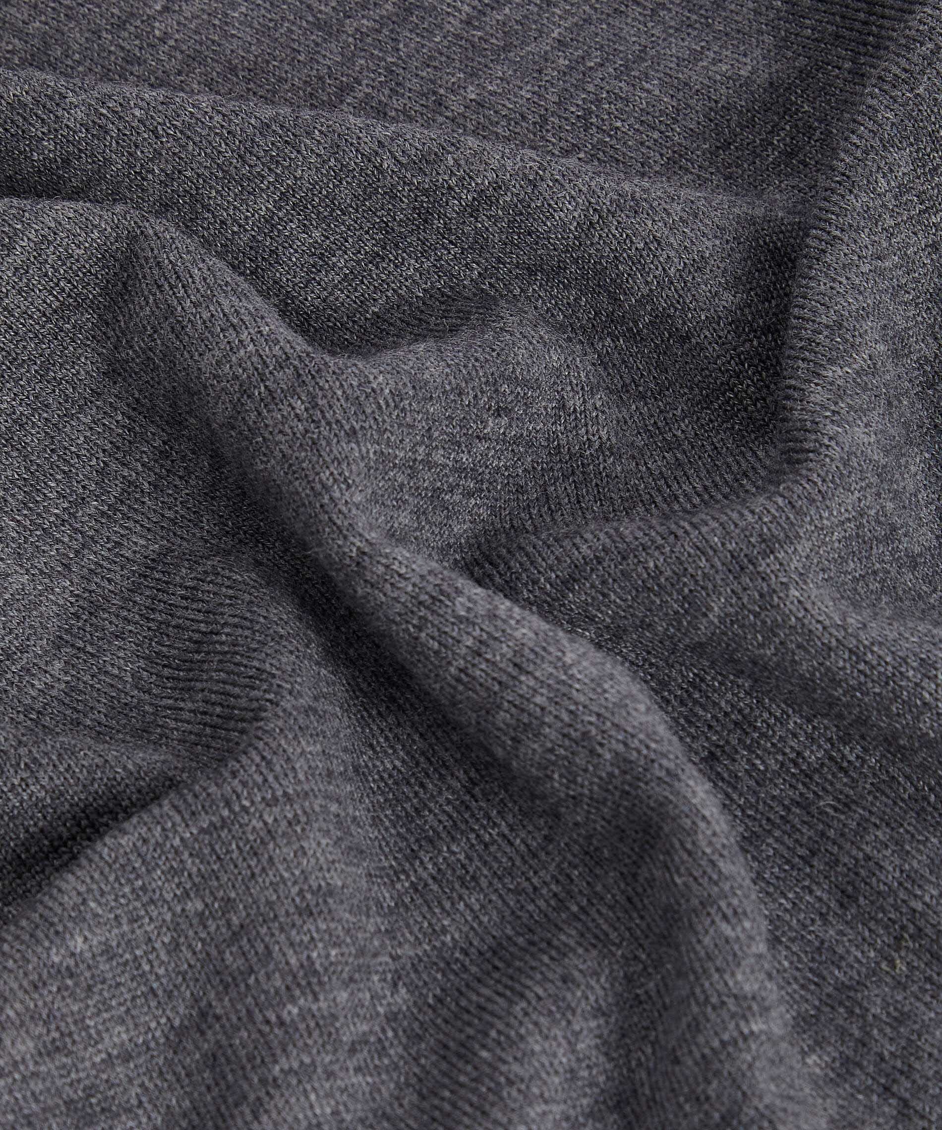 Pull col rond en laine mérinos | Gris