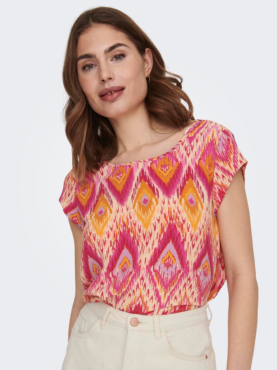 ONLVIC Top Raspberry Rose
