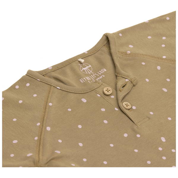 LässigLässig   Langarm Shirt GOTS Dots curry 74/80