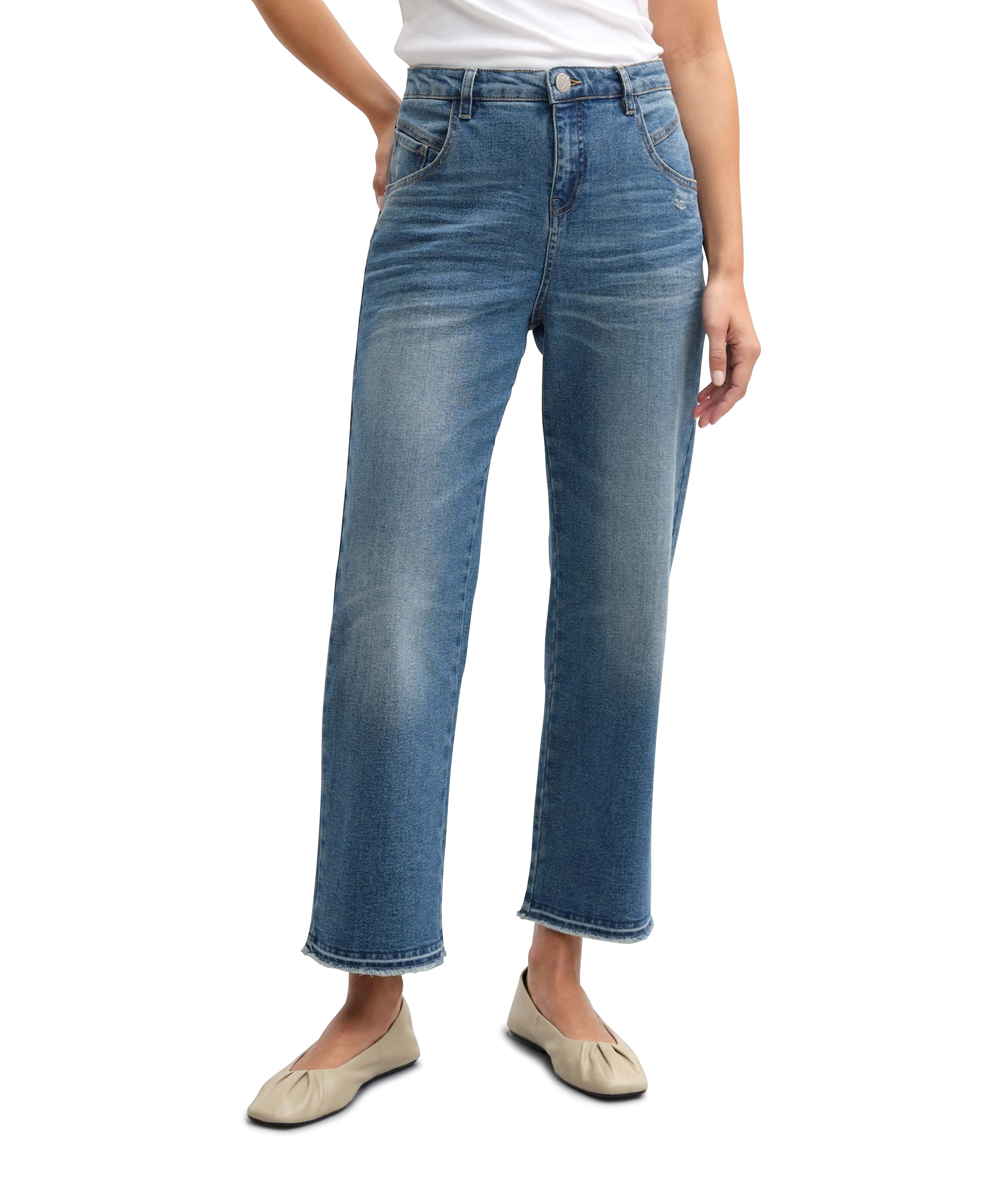 OPUS Lani twist dames jeans blauw