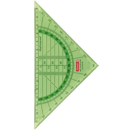 BRUNNEN Geometrie-Dreieck, bruchsicher, 16cm, sortiert