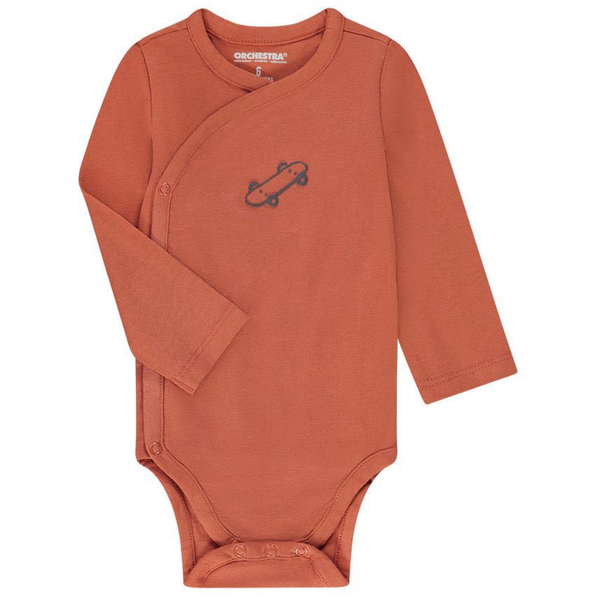 Lot de 5 bodies en jersey pour bébé garçon - Ecru