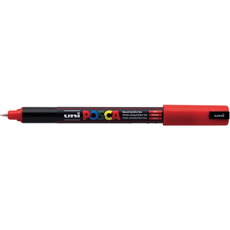 Marqueur posca pc1mr base eau pointe calibree extra fine    0,7mm sans odeurs/alcool/solvant coloris rouge