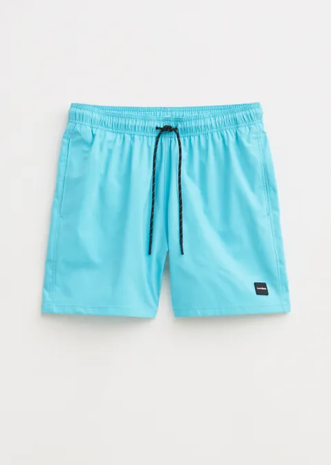 Zwembroek met logo blauw (AQUA L.)