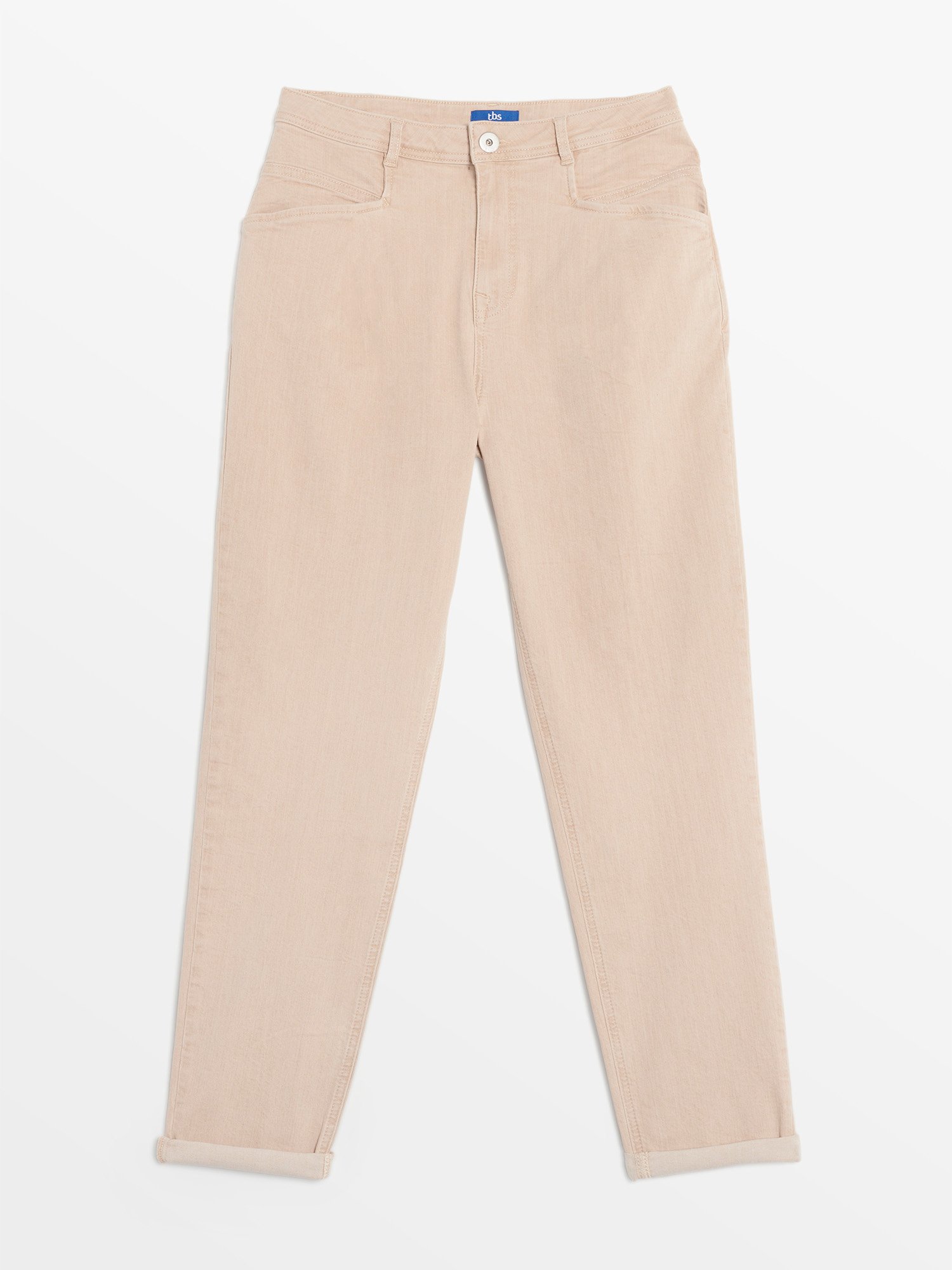 Pantalon Femme Teinture Argile Beige