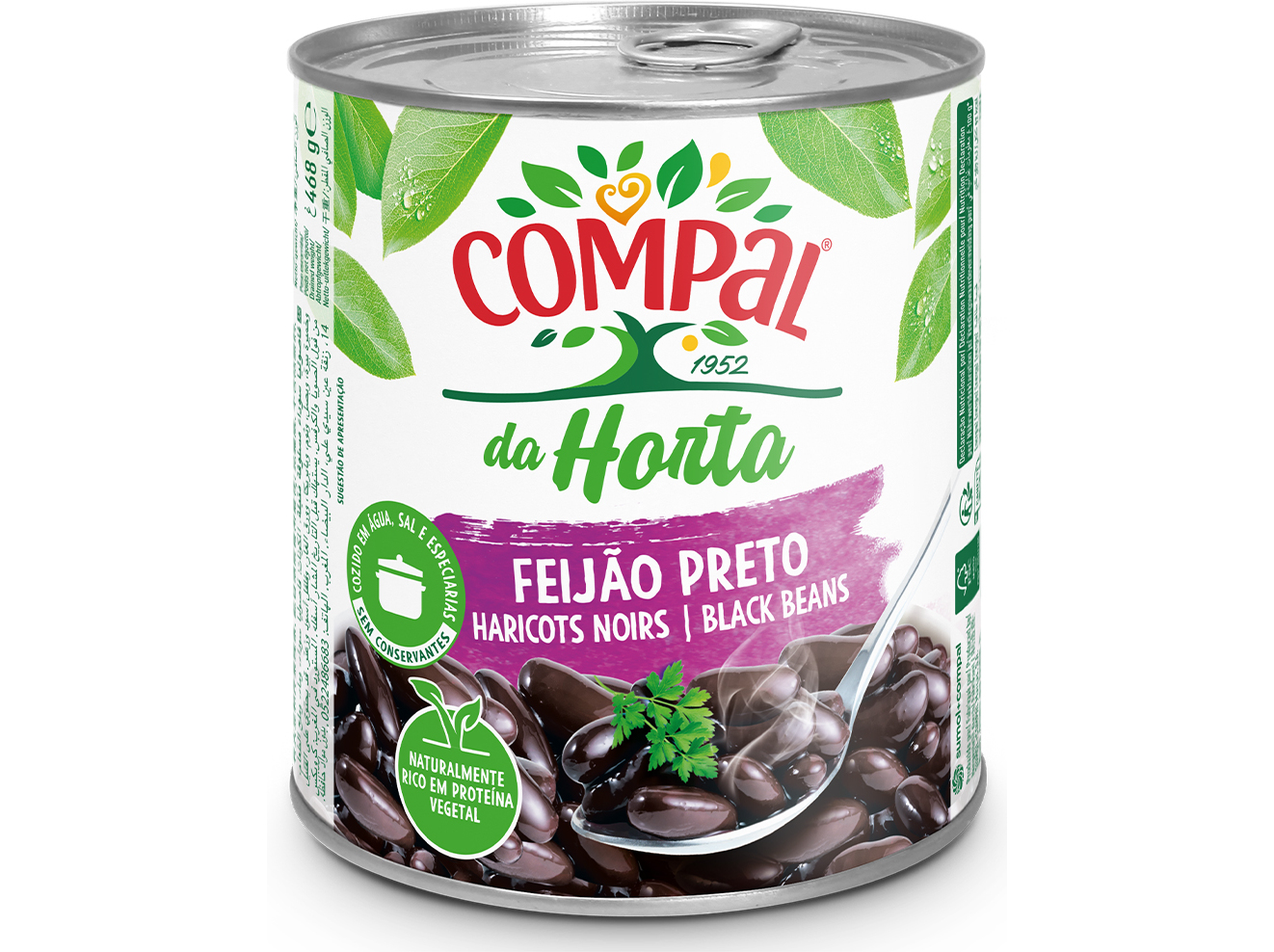 FEIJÃO COMPAL DA HORTA PRETO 845G