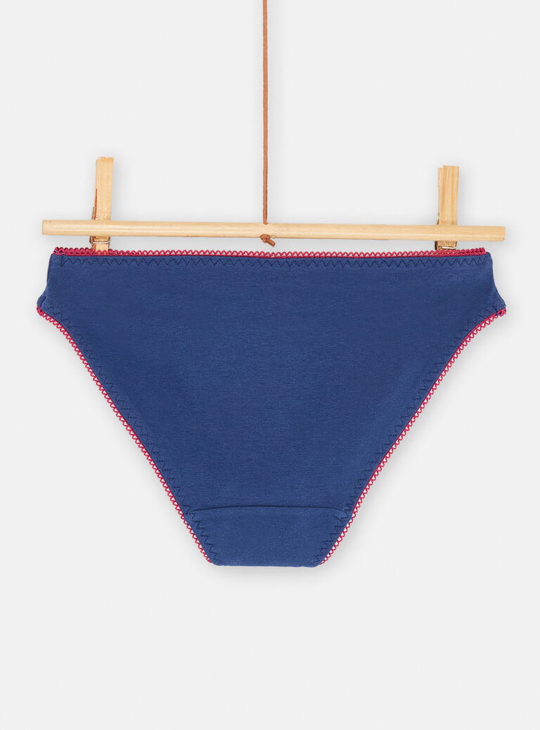 3 culottes bleues, roses et écrues