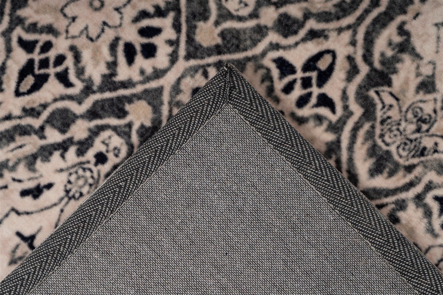 Laagpolig vloerkleed Rhombique Beige Vintage design, used look, oosters 80 x 150 cm