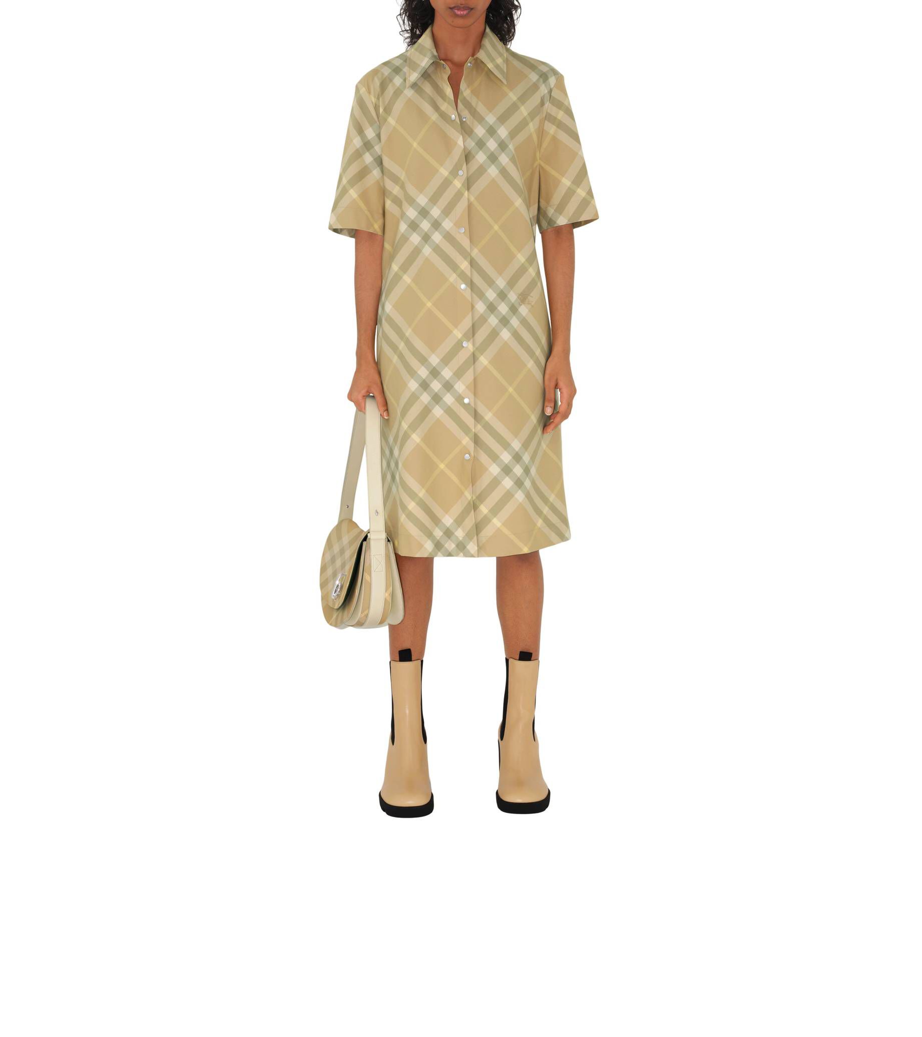 Burberry| Damen Hemdkleid aus Baumwolltwill in Check