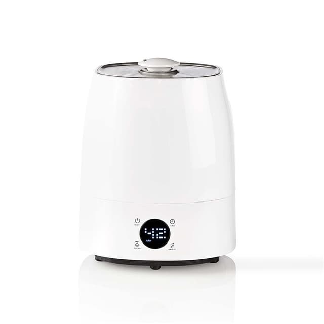 Nedis Air luftfugter | 110 W | Med kold og varm tåge | 5.5 l | Hygrometer | Timer | Velegnet til rum op til: 50 m² | Grå / Hvid