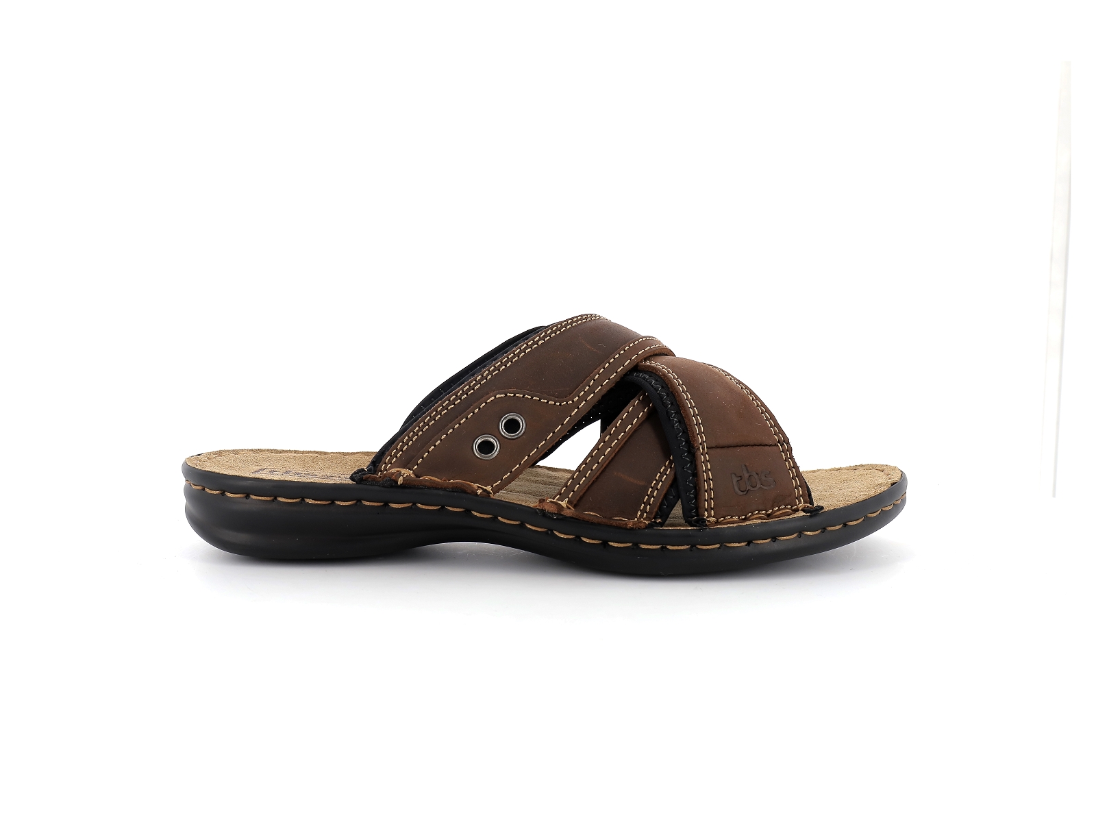 Tbs-BENAIX Cuir gras Marron Foncé