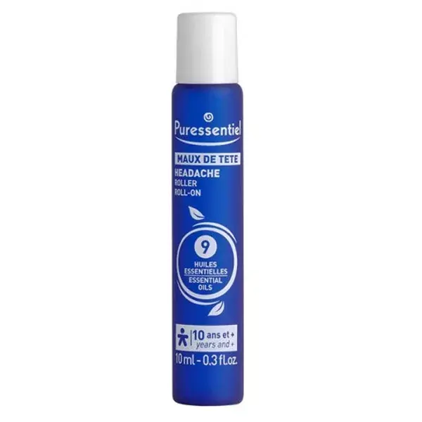 Puressentiel Wellbeing Roll-on para Dor de Cabeça com 9 Óleos Essenciais 10ml