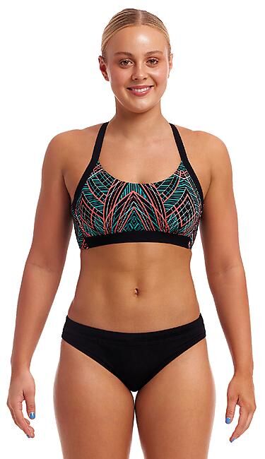 FUNKY TRUNKS - HAUT DE MAILLOT SPIRO MINT