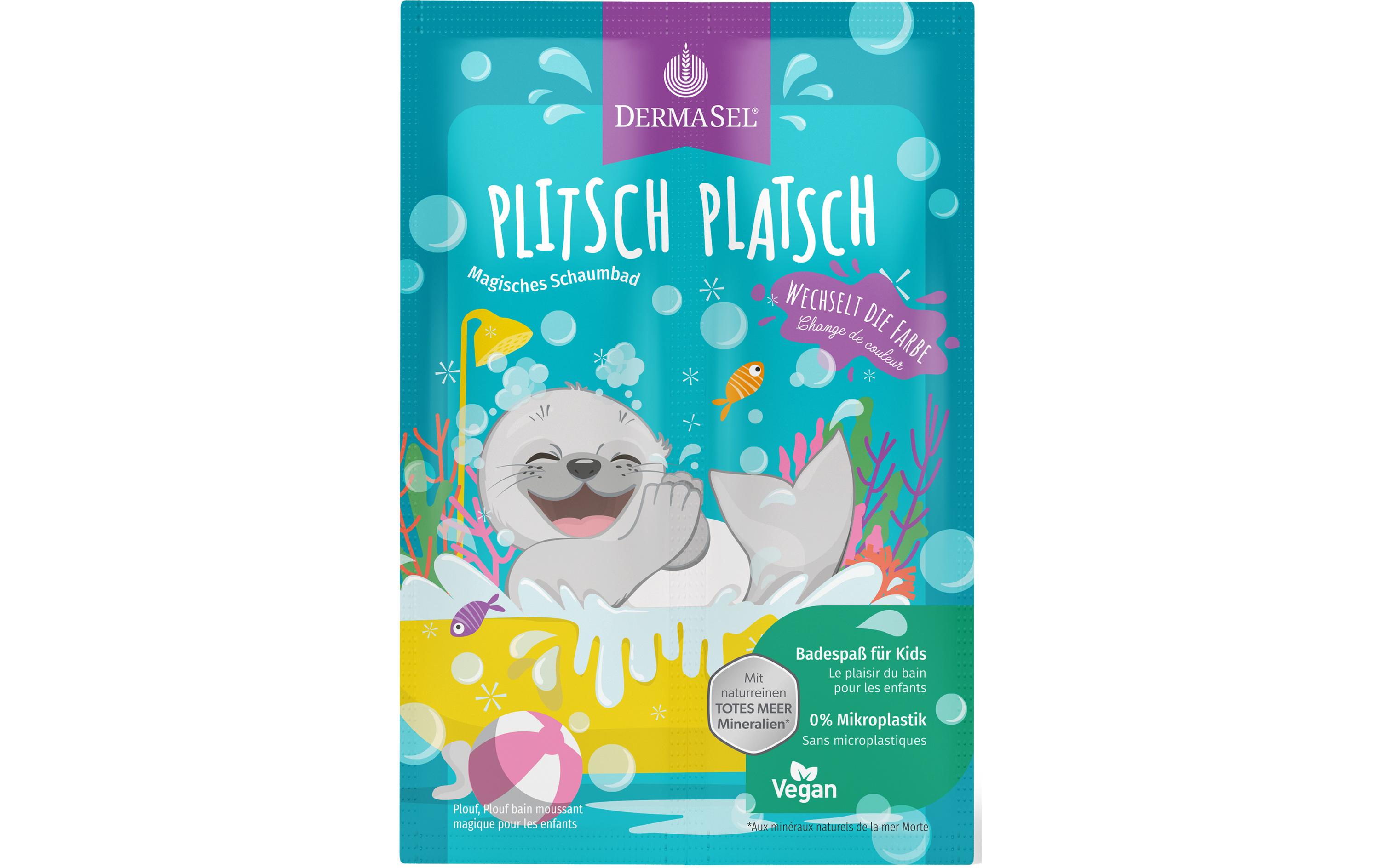 Schaumbad Plitsch Platsch 2 x 15 mlNatürliches magisches Farbwechsel-Schaumbad