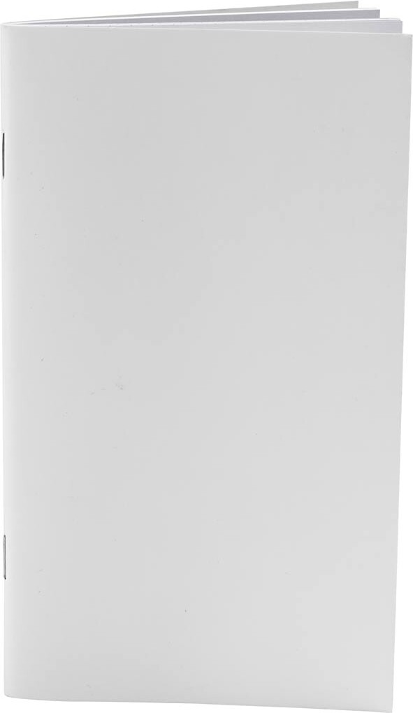 Notesbog - Str. 9,5X16,6 CM - Blank - 32 - 100 G - Hvid - 1 Stk