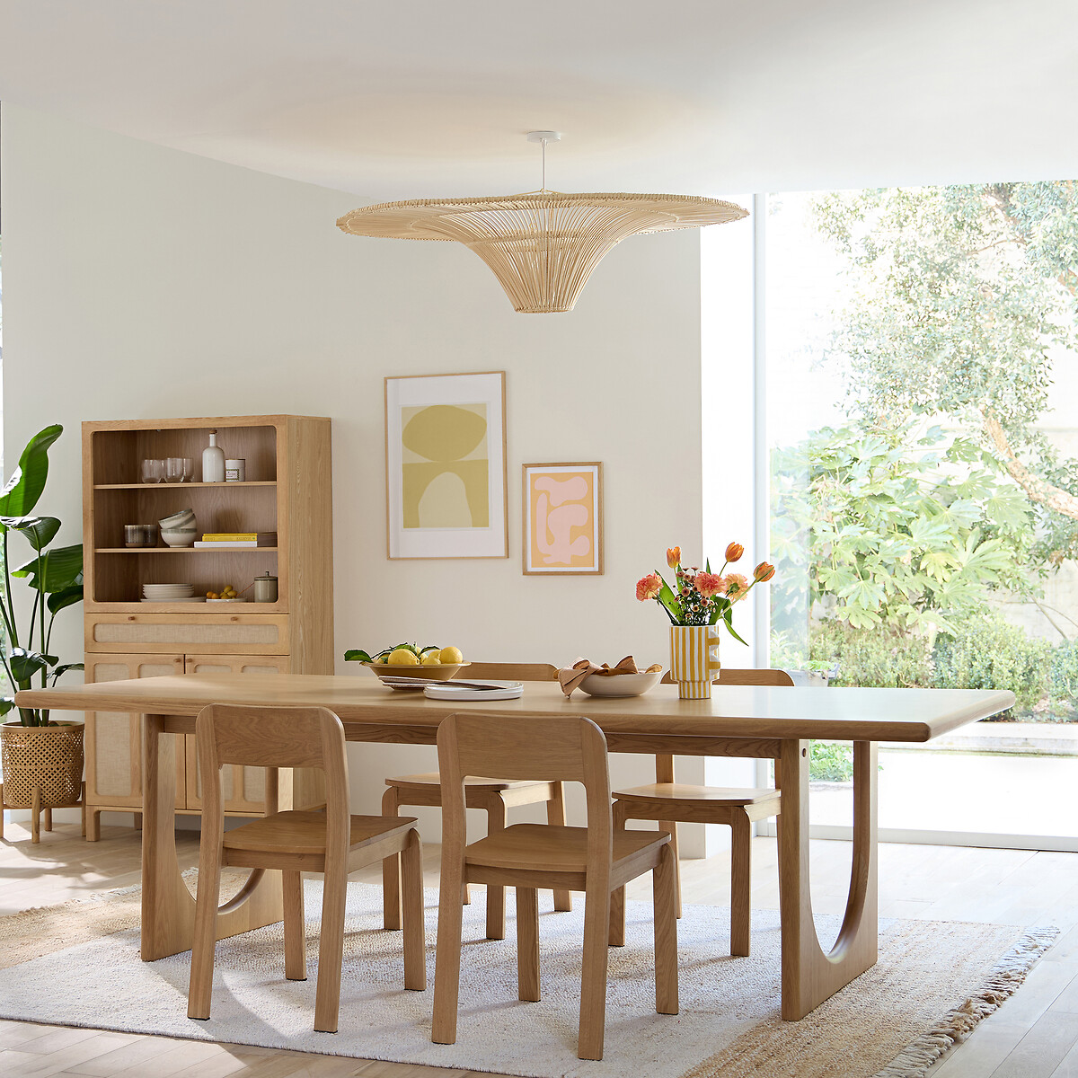 LA REDOUTE INTERIEURS<br>Luminária pendente em rattan Ø120 cm, Junita