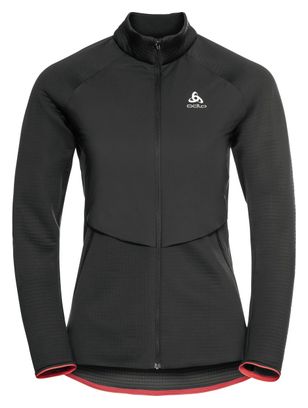 Polaire Thermique Zippé Odlo Sesvenna Hybrid S-Thermic Noir Femme