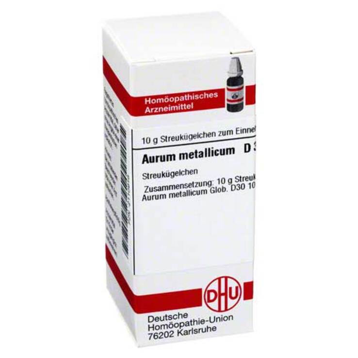 DHU Aurum metallicum D30 Globuli, 10 g