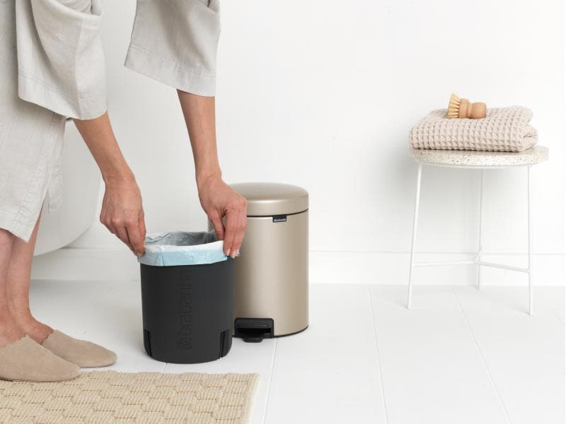 Brabantia Kosmetikeimer NewIcon 5 l, Champagner Eimer