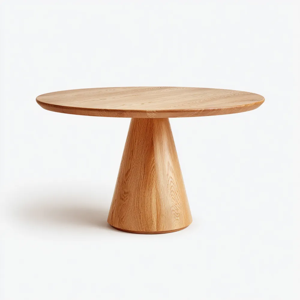 Runder Esstisch Massivholz 120x120x75 cm - Natur - Skandinavisches Design