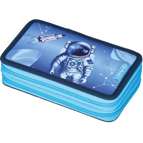 Étui scolaire double 'Cosmic Explorer', 23 pièces
