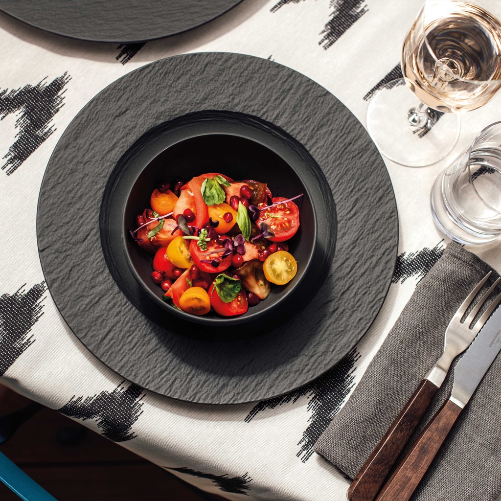 Villeroy & Boch Geschirr-Set »Manufacture Rock« Made in Germany, Fine China Porzellan
