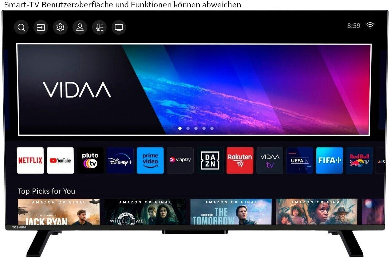 Toshiba 40LV2E63DA 40 Zoll Fernseher / VIDAA Smart TV (Full HD, HDR, Triple-Tuner, Dolby Audio)