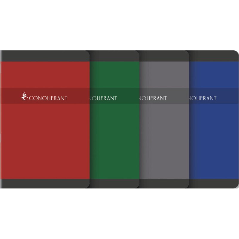 Carnet Conquerant 7 Agrafe 110X170 96P 70G Q5/5 Assorti
